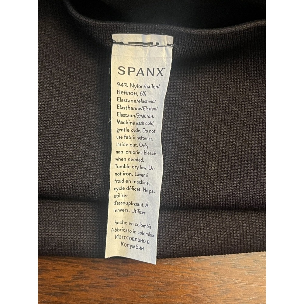 SPANX LOOK AT ME NOW SEAMLESS LEGGINGS Black Size L Shaping Shape wear. EUC - Picture 4 of 4